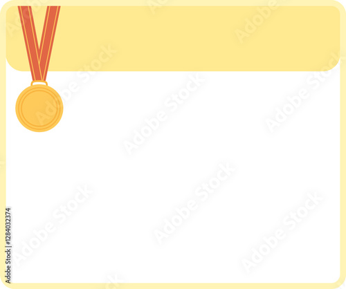 Medal Trophy Frame Text Box