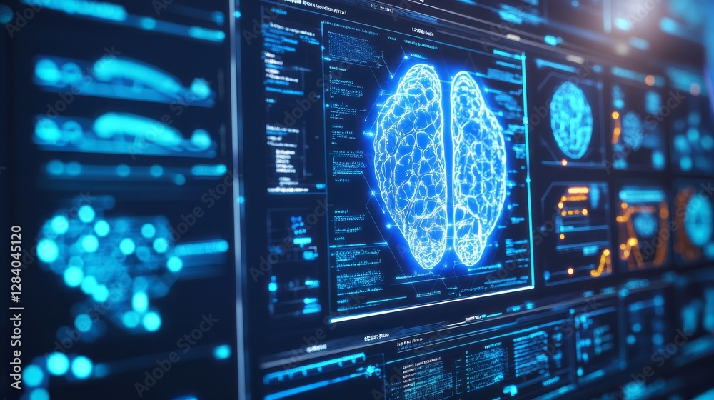 Obraz premium Professional Abstract Interface Digital Insights for Modern Applications