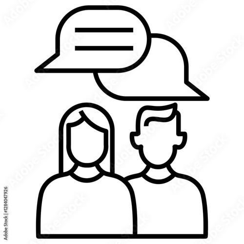 discussion vector icon