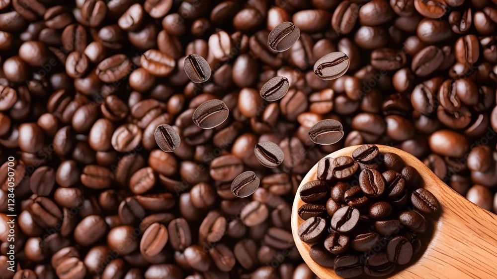 Obraz premium coffee beans background