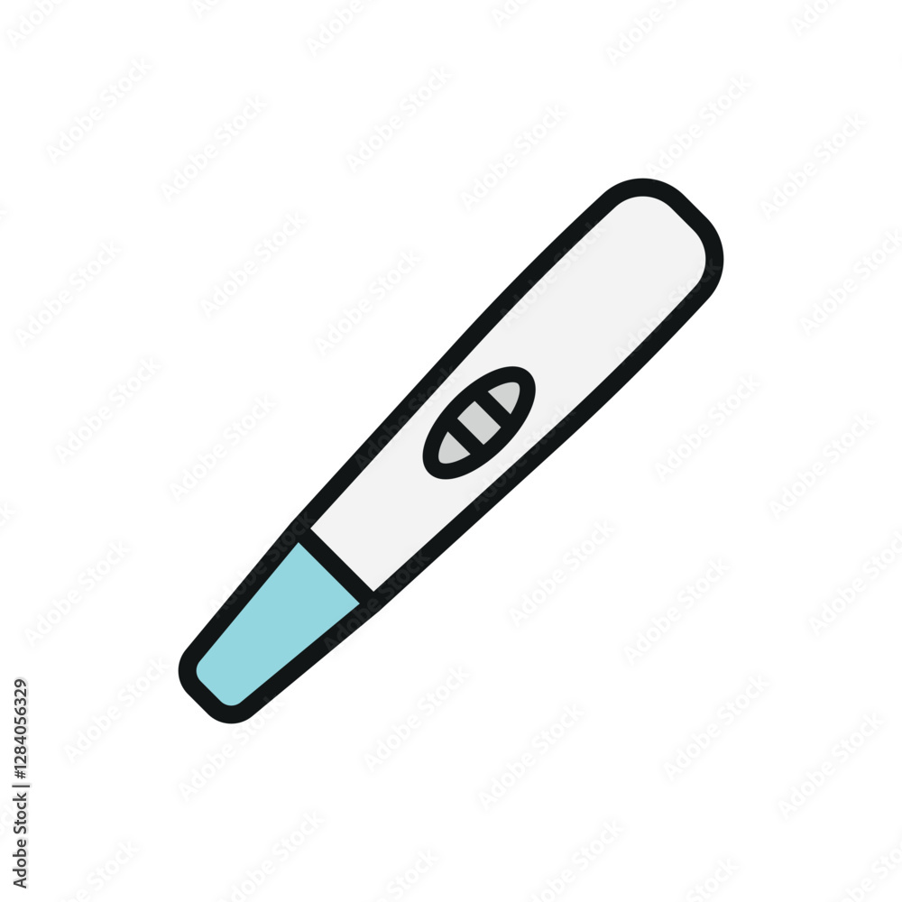 Pregnancy testing kit icon designed with a clean flair, offering a reliable look for projects related to women's health or medical diagnostics. Pregnancy testing kit icon designed with a clean flair, offering a reliable look for projects related to women's health or medical diagnostics.