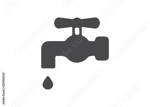 Water tap icon. vector illustration color editable