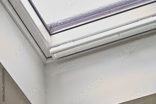 Repair and fixing  etaps of water damage on roof windows in Attic
