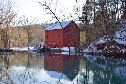 Alley Mill and Spring at Winter