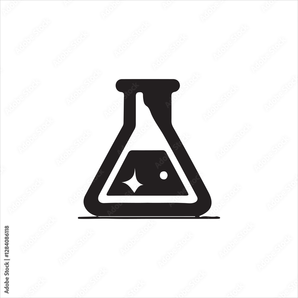 vector illustration of a laboratory glass icon vector illustration of a laboratory glass icon