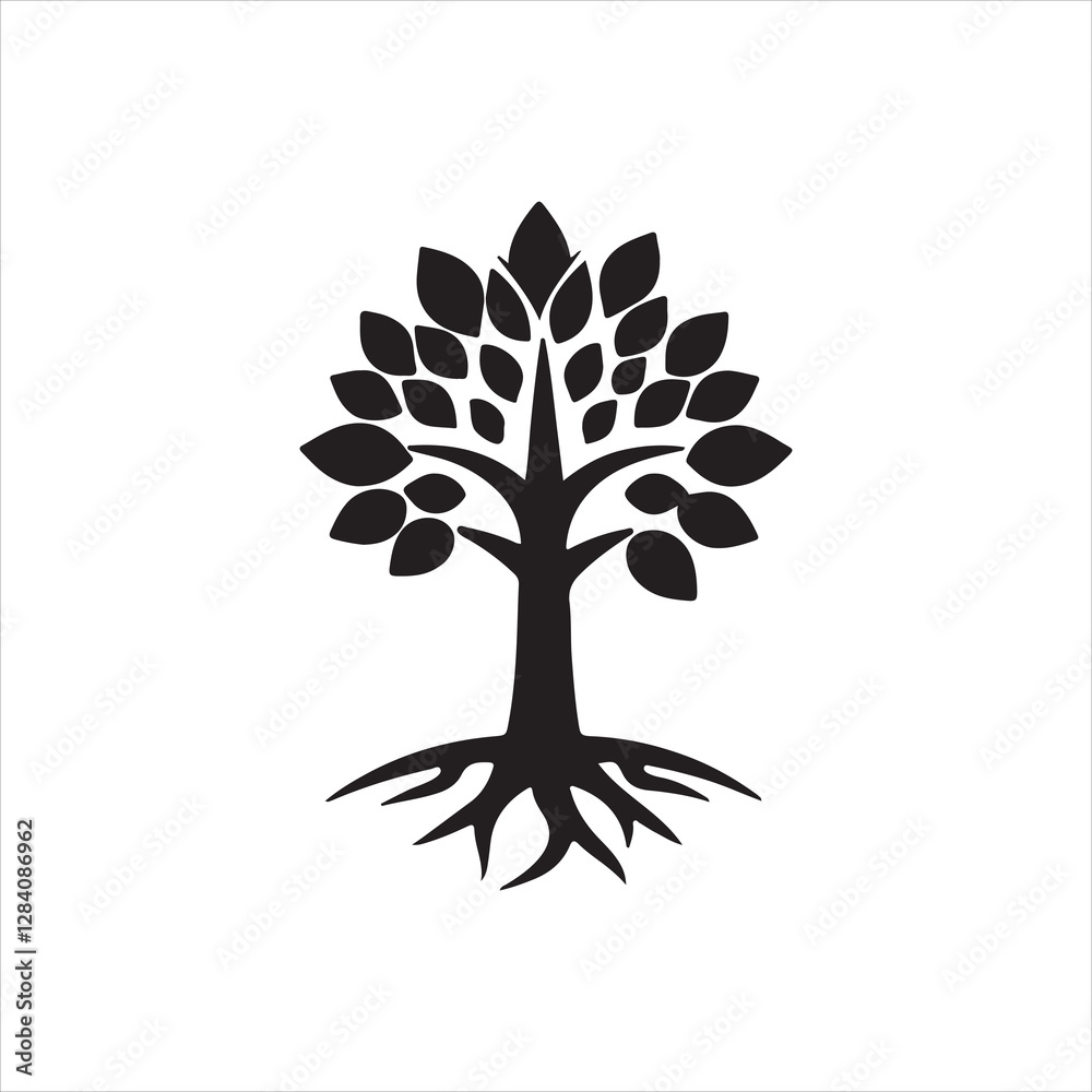 Fototapeta premium vector tree silhouette