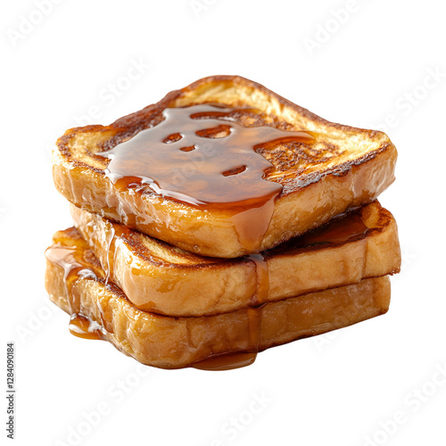 Caramel French Toast Filling Isolated on Transparent Background