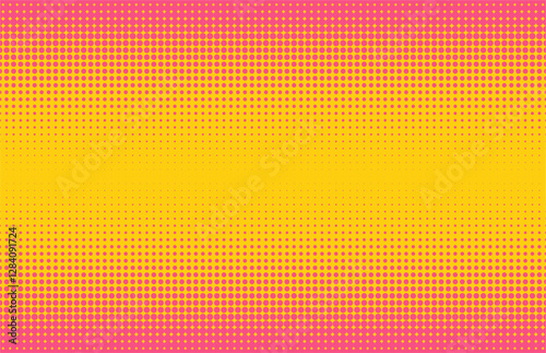 color gradation halftone background vector. Yellow and red