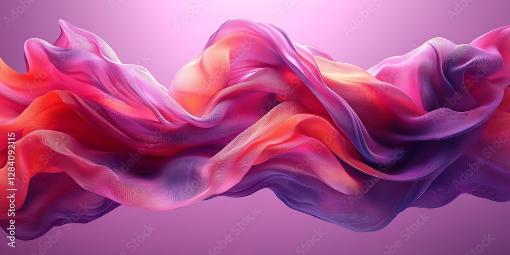 Obraz premium Abstract Flowing Fabric (65)