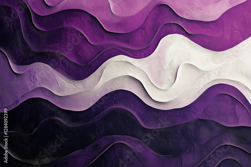 Soft Purple Waves of Fabric Create an Elegant Texture in a Serene Composition