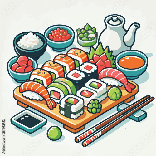 seafood, sushi, gourmet, fresh, delicious, rice, food, traditional, fish, japanese, cuisine, sashimi, maki, asian, tasty, culinary, healthy, salmon, roll, lunch, japan, seaweed, restaurant, dinner, as