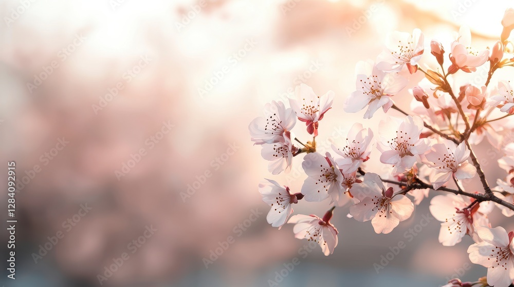 Obraz premium Springtime Cherry Blossoms Delight