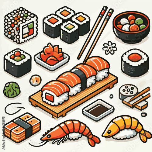 seafood, sushi, gourmet, fresh, delicious, rice, food, traditional, fish, japanese, cuisine, sashimi, maki, asian, tasty, culinary, healthy, salmon, roll, lunch, japan, seaweed, restaurant, dinner, as