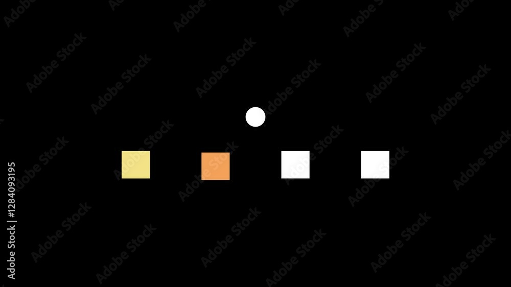 Satisfying Loading Animation - White Ball Bouncing over White Floating ...