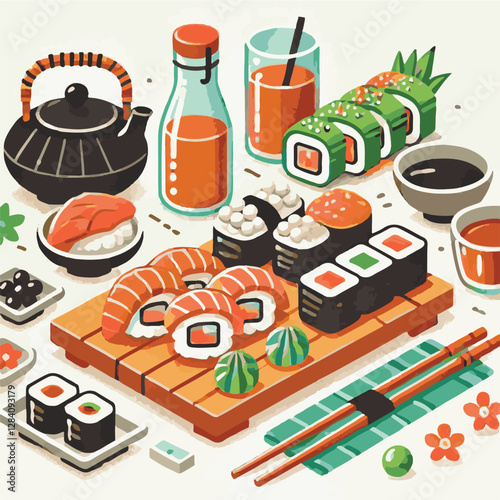seafood, sushi, gourmet, fresh, delicious, rice, food, traditional, fish, japanese, cuisine, sashimi, maki, asian, tasty, culinary, healthy, salmon, roll, lunch, japan, seaweed, restaurant, dinner, as