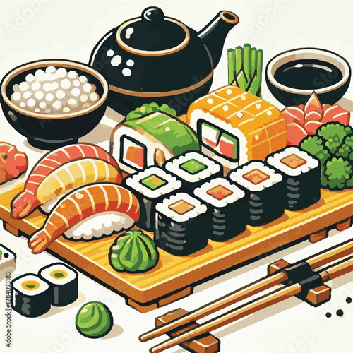 seafood, sushi, gourmet, fresh, delicious, rice, food, traditional, fish, japanese, cuisine, sashimi, maki, asian, tasty, culinary, healthy, salmon, roll, lunch, japan, seaweed, restaurant, dinner, as