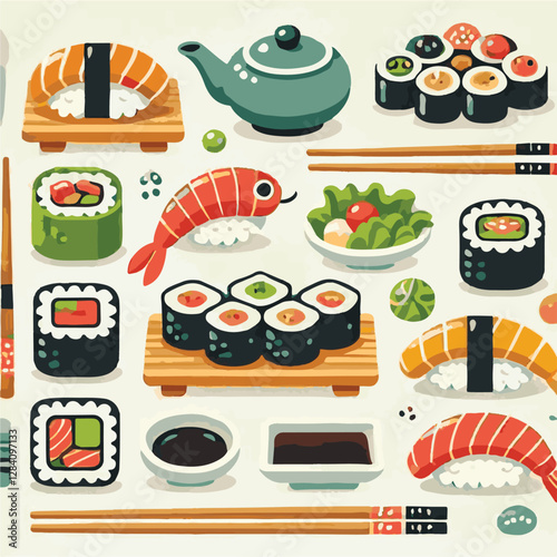 seafood, sushi, gourmet, fresh, delicious, rice, food, traditional, fish, japanese, cuisine, sashimi, maki, asian, tasty, culinary, healthy, salmon, roll, lunch, japan, seaweed, restaurant, dinner, as