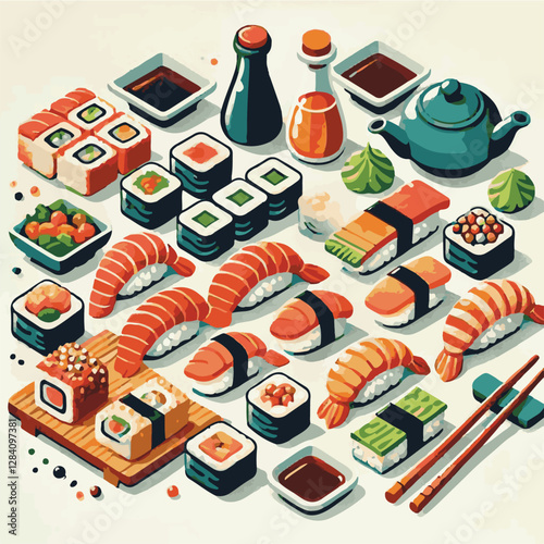 seafood, sushi, gourmet, fresh, delicious, rice, food, traditional, fish, japanese, cuisine, sashimi, maki, asian, tasty, culinary, healthy, salmon, roll, lunch, japan, seaweed, restaurant, dinner, as