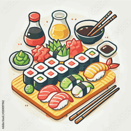 seafood, sushi, gourmet, fresh, delicious, rice, food, traditional, fish, japanese, cuisine, sashimi, maki, asian, tasty, culinary, healthy, salmon, roll, lunch, japan, seaweed, restaurant, dinner, as