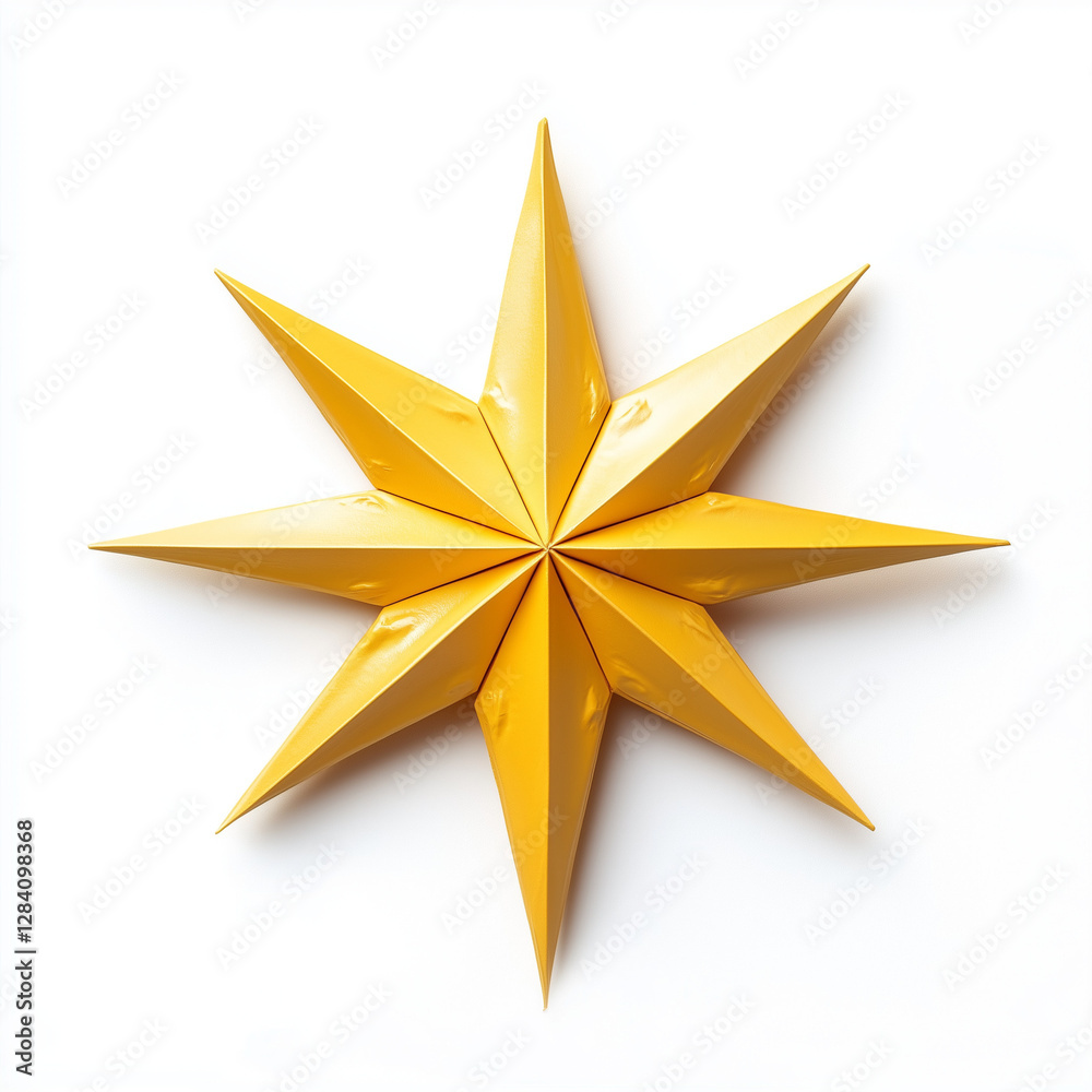 Obraz premium golden star on white background