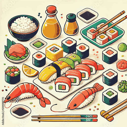seafood, sushi, gourmet, fresh, delicious, rice, food, traditional, fish, japanese, cuisine, sashimi, maki, asian, tasty, culinary, healthy, salmon, roll, lunch, japan, seaweed, restaurant, dinner, as