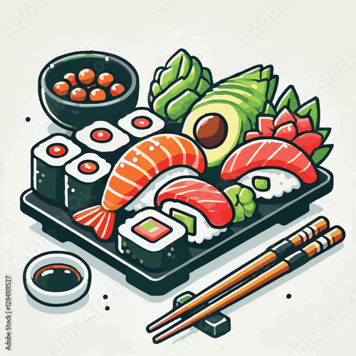 seafood, sushi, gourmet, fresh, delicious, rice, food, traditional, fish, japanese, cuisine, sashimi, maki, asian, tasty, culinary, healthy, salmon, roll, lunch, japan, seaweed, restaurant, dinner, as