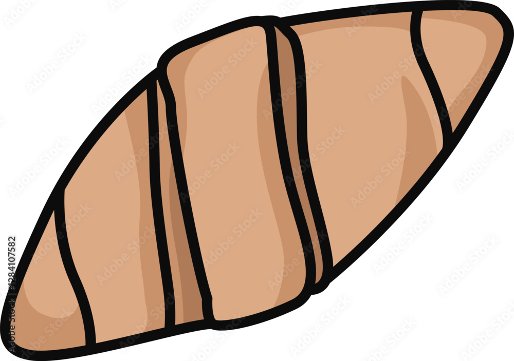 Hand-drawn vector icon of a croissant with a flaky, sketchy style. Perfect for bakeries, cafes, menus, branding, and digital designs. Hand-drawn vector icon of a croissant with a flaky, sketchy style. Perfect for bakeries, cafes, menus, branding, and digital designs.