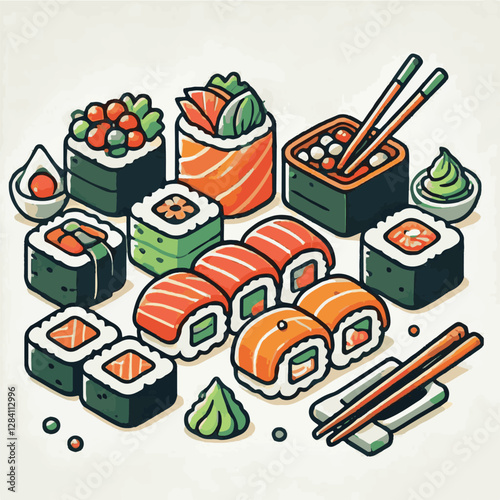 seafood, sushi, gourmet, fresh, delicious, rice, food, traditional, fish, japanese, cuisine, sashimi, maki, asian, tasty, culinary, healthy, salmon, roll, lunch, japan, seaweed, restaurant, dinner, as