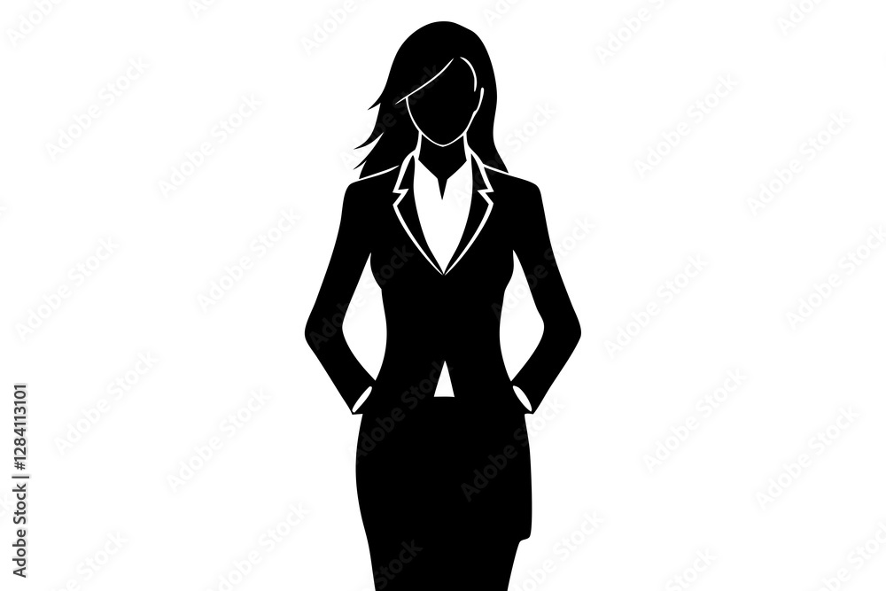 Fototapeta premium silhouette of a woman
