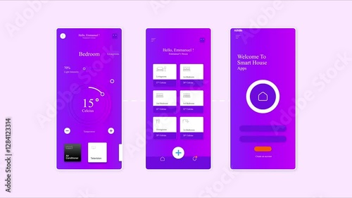 vector illustration of a set of different-color buttons