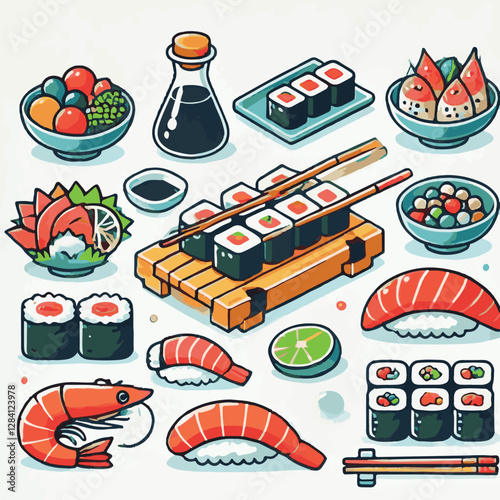 seafood, sushi, gourmet, fresh, delicious, rice, food, traditional, fish, japanese, cuisine, sashimi, maki, asian, tasty, culinary, healthy, salmon, roll, lunch, japan, seaweed, restaurant, dinner, as