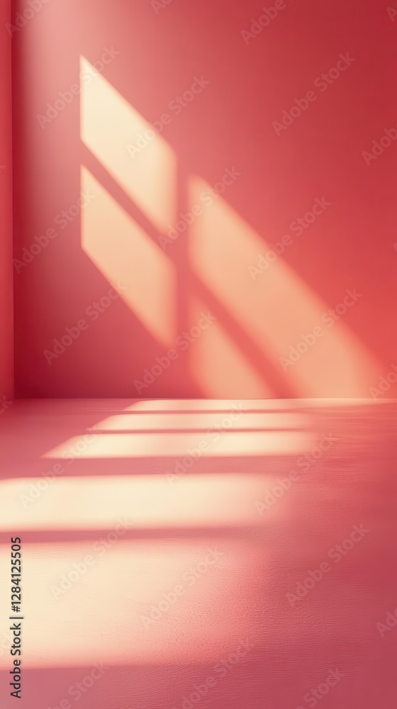 Obraz premium Muted coral pink solid color background with a soft pastel touch, creating a subtle and elegant aesthetic.