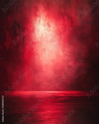 Matte red isolated color background with a deep  cinematic feel.