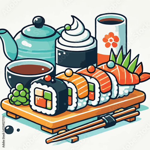 seafood, sushi, gourmet, fresh, delicious, rice, food, traditional, fish, japanese, cuisine, sashimi, maki, asian, tasty, culinary, healthy, salmon, roll, lunch, japan, seaweed, restaurant, dinner, as