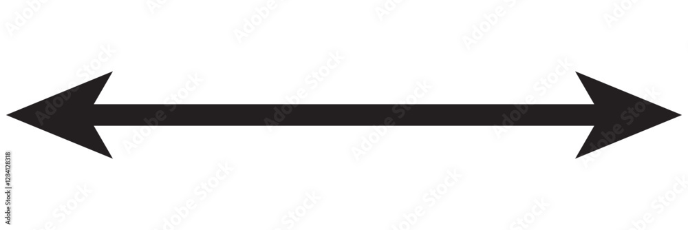 long color double faced arrow pointing right icon vector long color double faced arrow pointing right icon vector