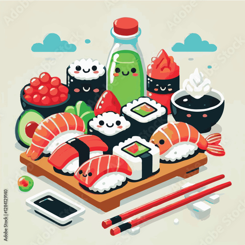 seafood, sushi, gourmet, fresh, delicious, rice, food, traditional, fish, japanese, cuisine, sashimi, maki, asian, tasty, culinary, healthy, salmon, roll, lunch, japan, seaweed, restaurant, dinner, as