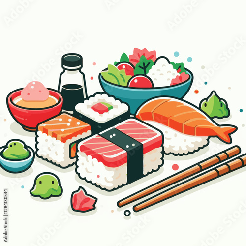 seafood, sushi, gourmet, fresh, delicious, rice, food, traditional, fish, japanese, cuisine, sashimi, maki, asian, tasty, culinary, healthy, salmon, roll, lunch, japan, seaweed, restaurant, dinner, as