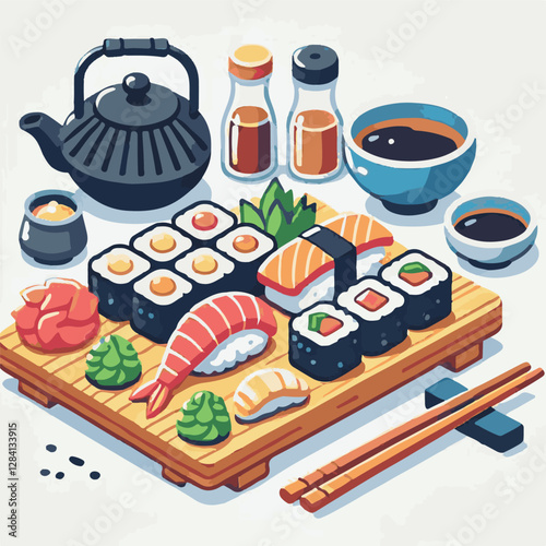 seafood, sushi, gourmet, fresh, delicious, rice, food, traditional, fish, japanese, cuisine, sashimi, maki, asian, tasty, culinary, healthy, salmon, roll, lunch, japan, seaweed, restaurant, dinner, as