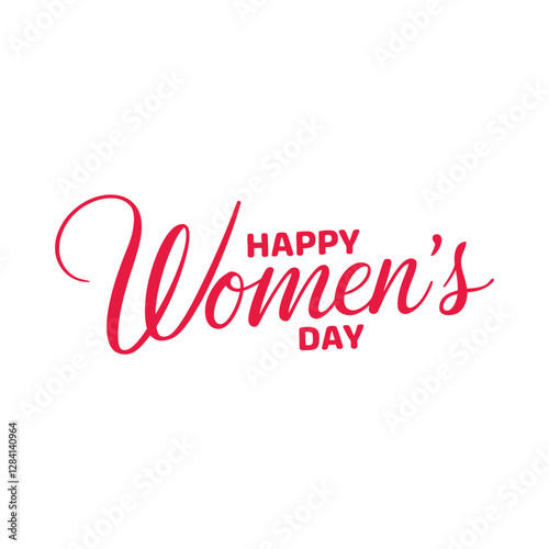 Women's Day hand drawn lettering.