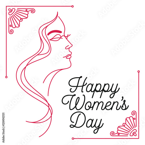 Women's Day hand drawn lettering.
