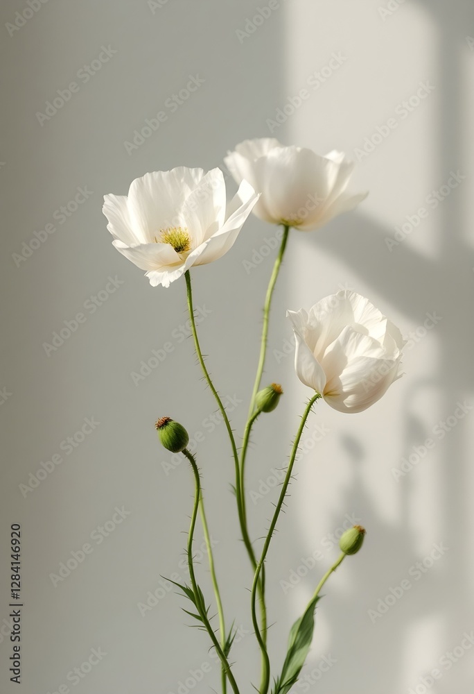 Obraz premium white flower in a vase