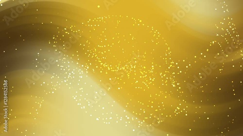 Elegant Gold Abstract Background Smooth Waves and Luxurious Texture Design 
with wavy particles