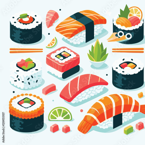 seafood, sushi, gourmet, fresh, delicious, rice, food, traditional, fish, japanese, cuisine, sashimi, maki, asian, tasty, culinary, healthy, salmon, roll, lunch, japan, seaweed, restaurant, dinner, as