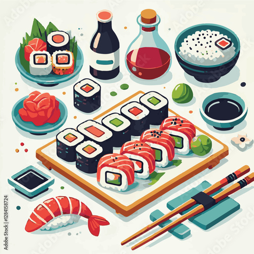 seafood, sushi, gourmet, fresh, delicious, rice, food, traditional, fish, japanese, cuisine, sashimi, maki, asian, tasty, culinary, healthy, salmon, roll, lunch, japan, seaweed, restaurant, dinner, as