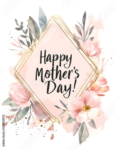 Happy Mother's Day Celebration, AI-Generated.