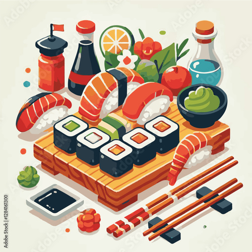 seafood, sushi, gourmet, fresh, delicious, rice, food, traditional, fish, japanese, cuisine, sashimi, maki, asian, tasty, culinary, healthy, salmon, roll, lunch, japan, seaweed, restaurant, dinner, as