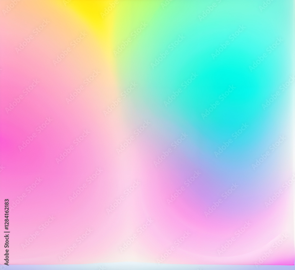 Obraz premium Neon gradient wave light in pink and blue tones on dark background creating futuristic and vibrant visuals for modern tech-inspired or artistic abstract.generative ai