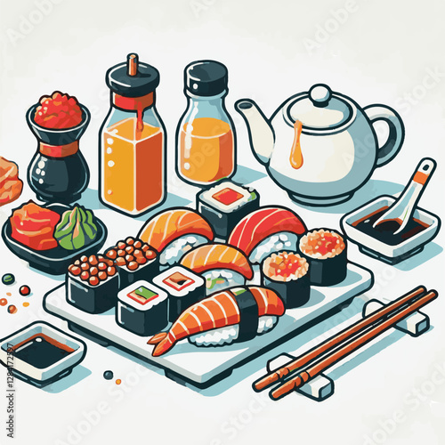 seafood, sushi, gourmet, fresh, delicious, rice, food, traditional, fish, japanese, cuisine, sashimi, maki, asian, tasty, culinary, healthy, salmon, roll, lunch, japan, seaweed, restaurant, dinner, as