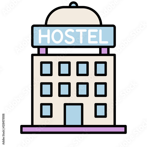 hostel illustration