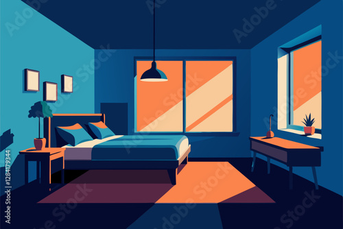 modern bedroom interior